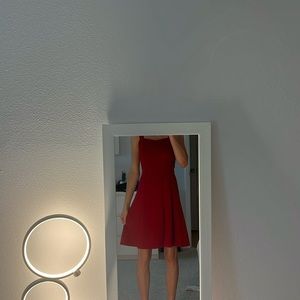 Red Knee-Length Dress